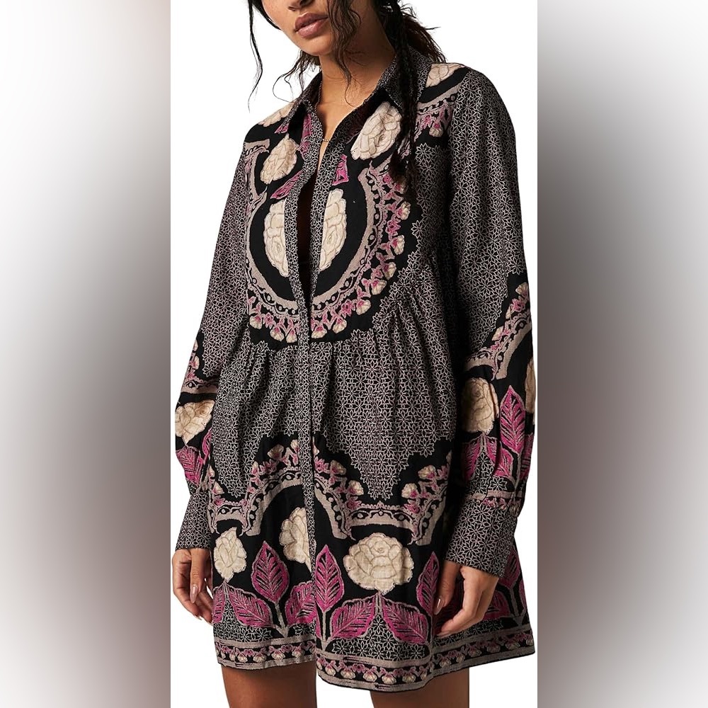 Free People Smell the Roses Mini Dress